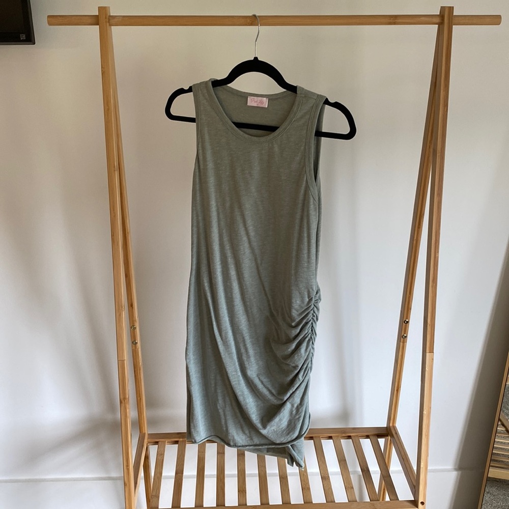 Pink Lily Ruched Mini Dress